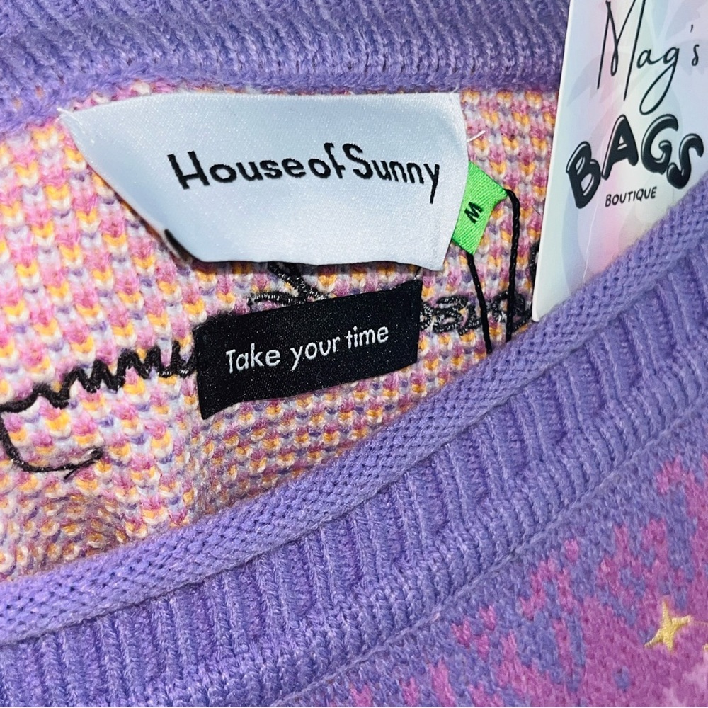 House of Sunny: Limited Edition Travel Flight Off-Shoulder Sweater Top - Picture 9 of 14